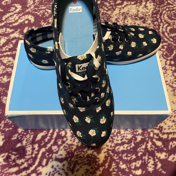 Summer Vibes!  KEDS ❤️ DRAPER JAMES MAGNOLIA NAVY NWB 8 - Picture 9 of 10